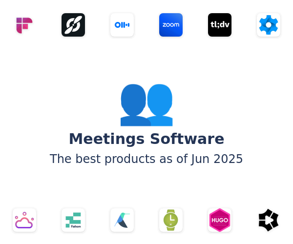 The best Meetings products