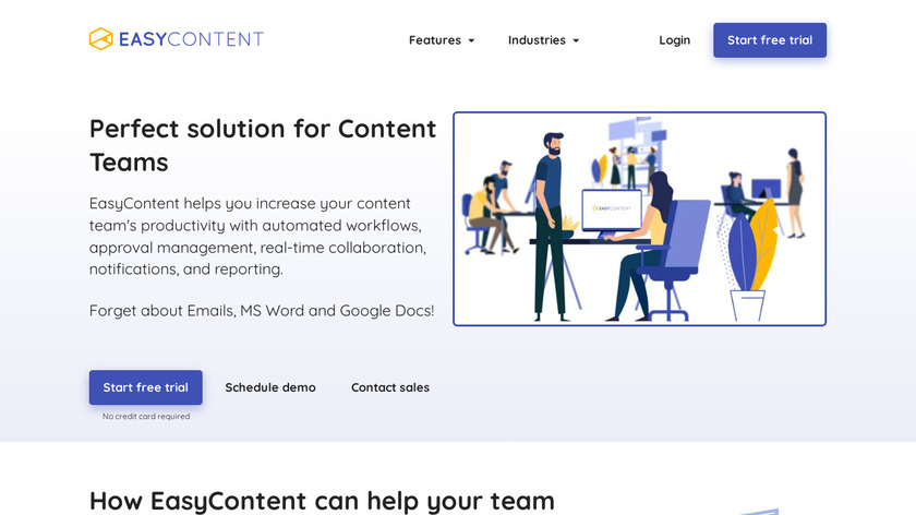EasyContent.io Landing Page