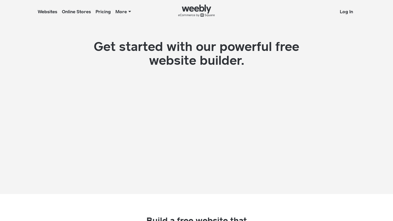 Weebly Landing page