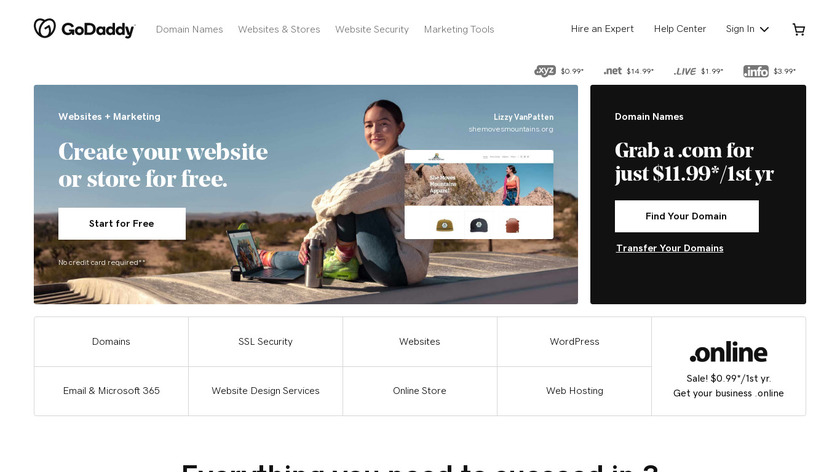GoDaddy Landing Page