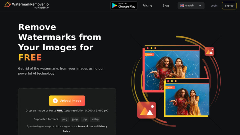 Watermark Remover Landing Page
