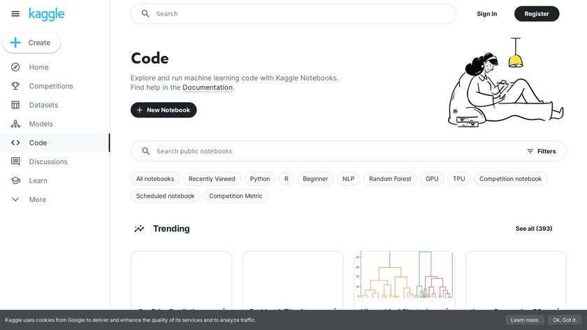 Kaggle Notebooks Landing Page