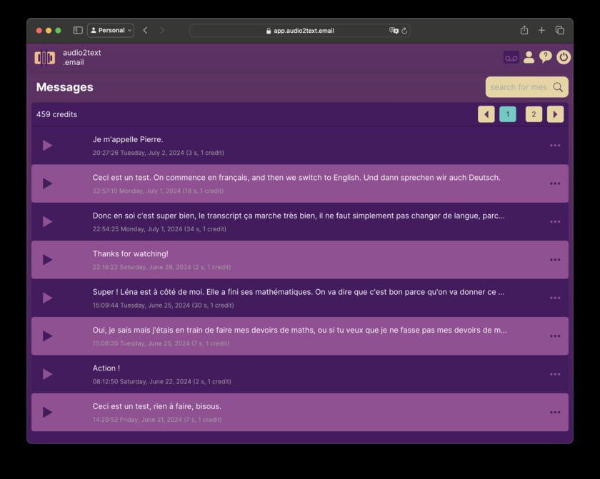 audio2text.email audio2text.email UI audio2text.email audio2text.email UI