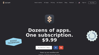 Setapp screenshot