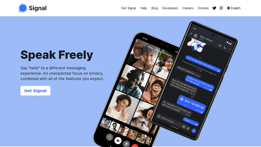 Signal Landing Page