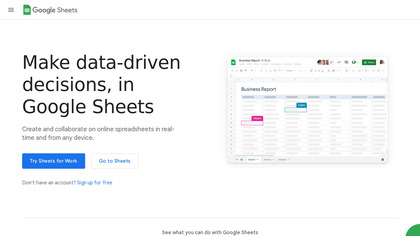 Google Sheets screenshot